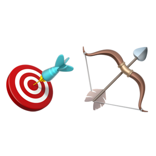 🎯🏹 Emoji Domain iOS rendering